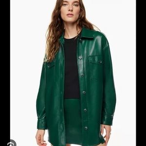 Aritzia vegan leather ganna jacket